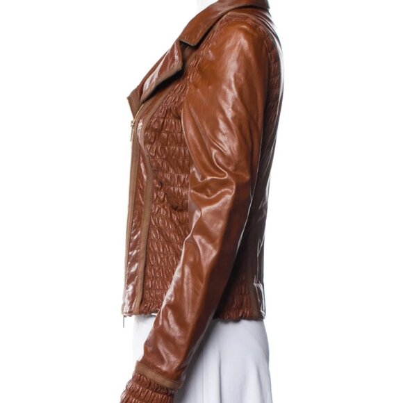 Blumarine Brown Biker Jacket - Picture 3 of 4